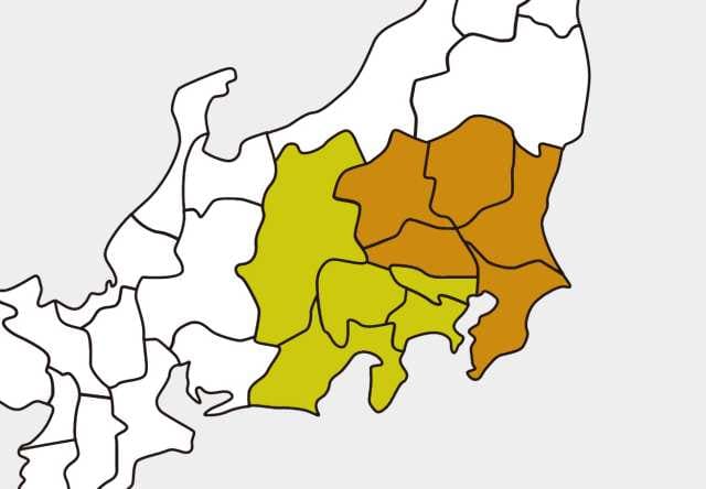 出張買取地域の地図イメージ
