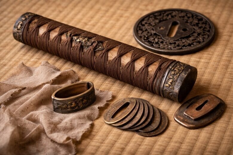 刀の鍔や柄などの刀装具