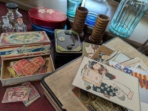 戦前のガラス瓶と紙ラベル類（栃木県足利市の買取品）